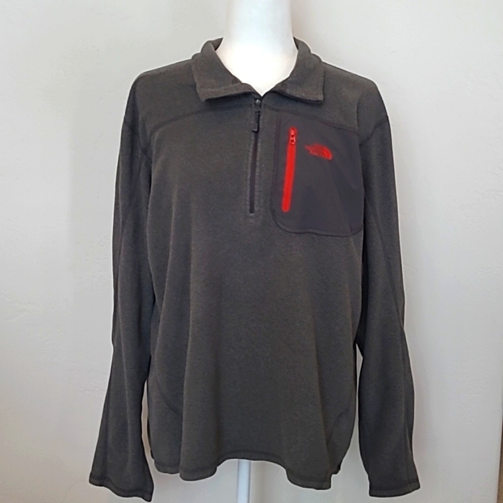 The North Face gray fleece pullover size Large